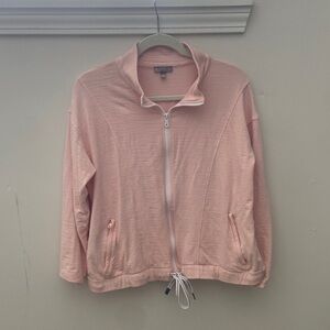 Talbots, SPF +50, light coral zippered light sweatshirt